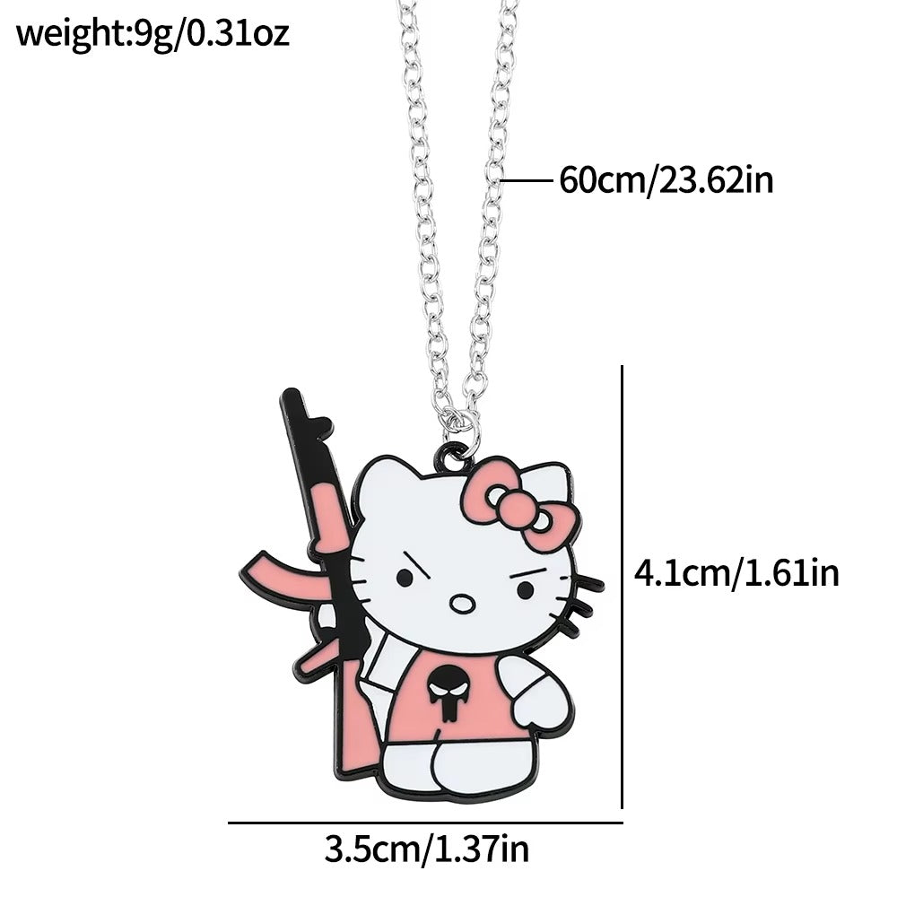 Hello Kitty "Guns Out" Necklace
